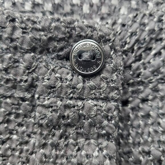 Samuel Dong Black Blouse Size M - Picture 6 of 7